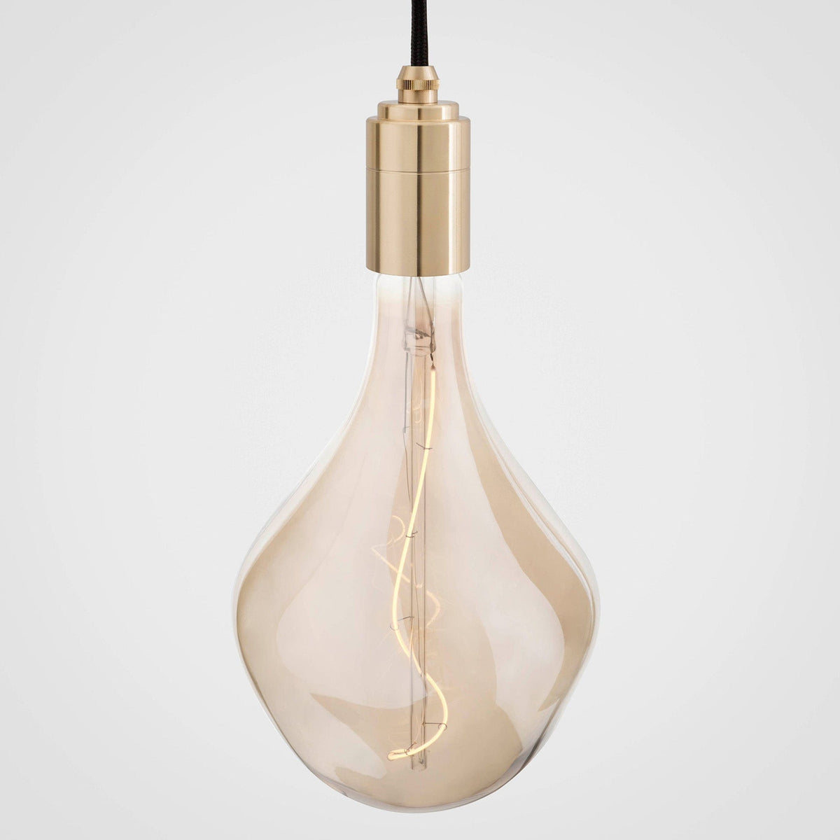 Nine Pendant in Brass + Voronoi II
