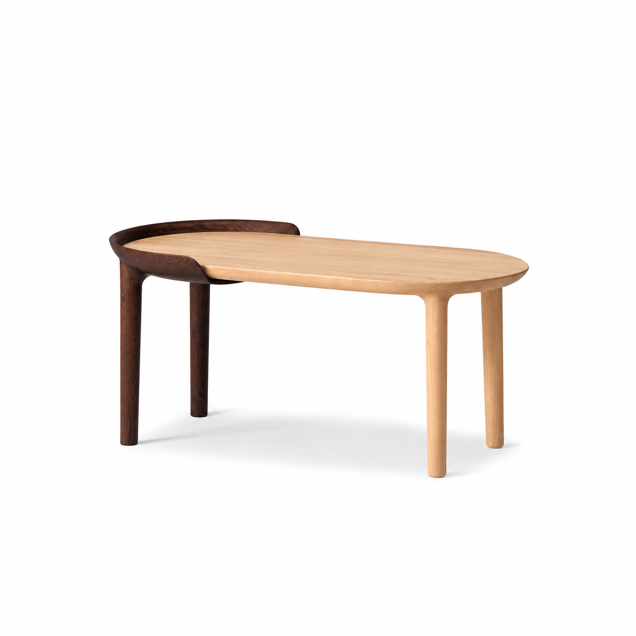 CRUST Coffee Table Japanese Oak Dark Brown