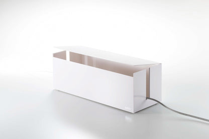 Cable Management Box in White Lid Open