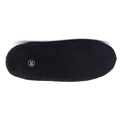 Womens Newport Noir Wool House Shoe