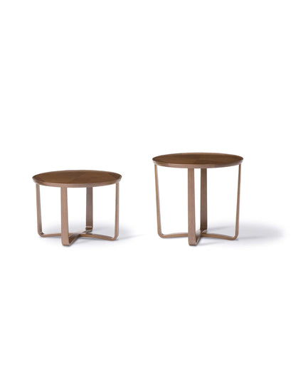 GERBERA Round Coffee Table Walnut Natural
