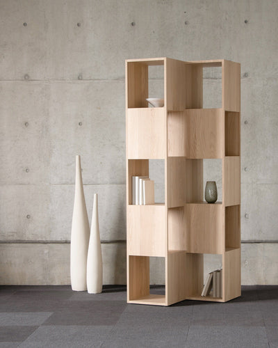 FOLD Shelving used as open room divider in modern interior
