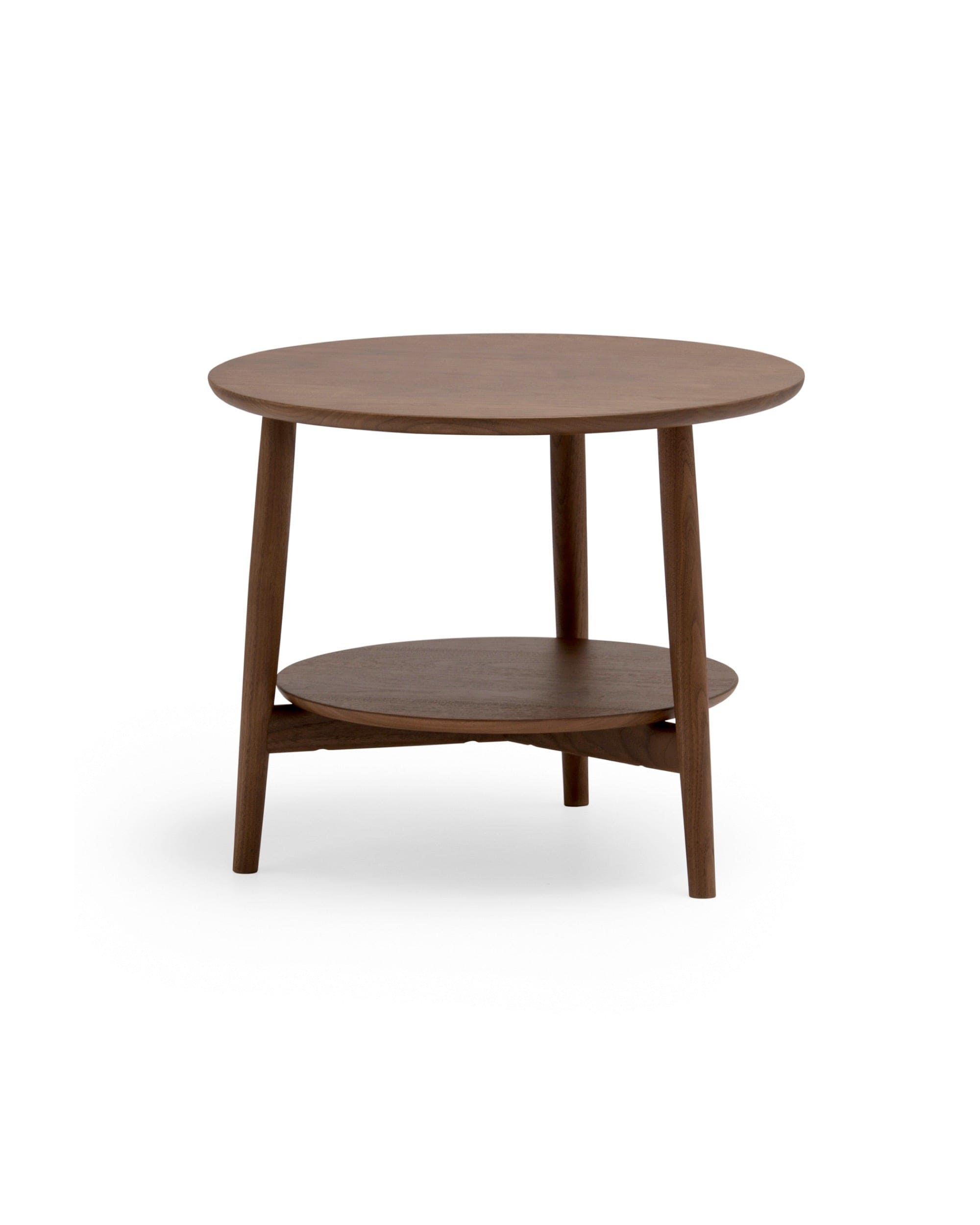 KAMUY 23"dia Round Side Table Walnut Natural
