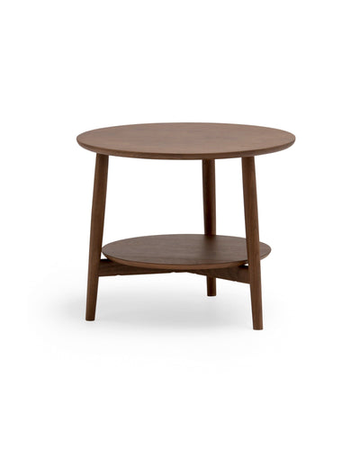 KAMUY 23"dia Round Side Table Walnut Natural