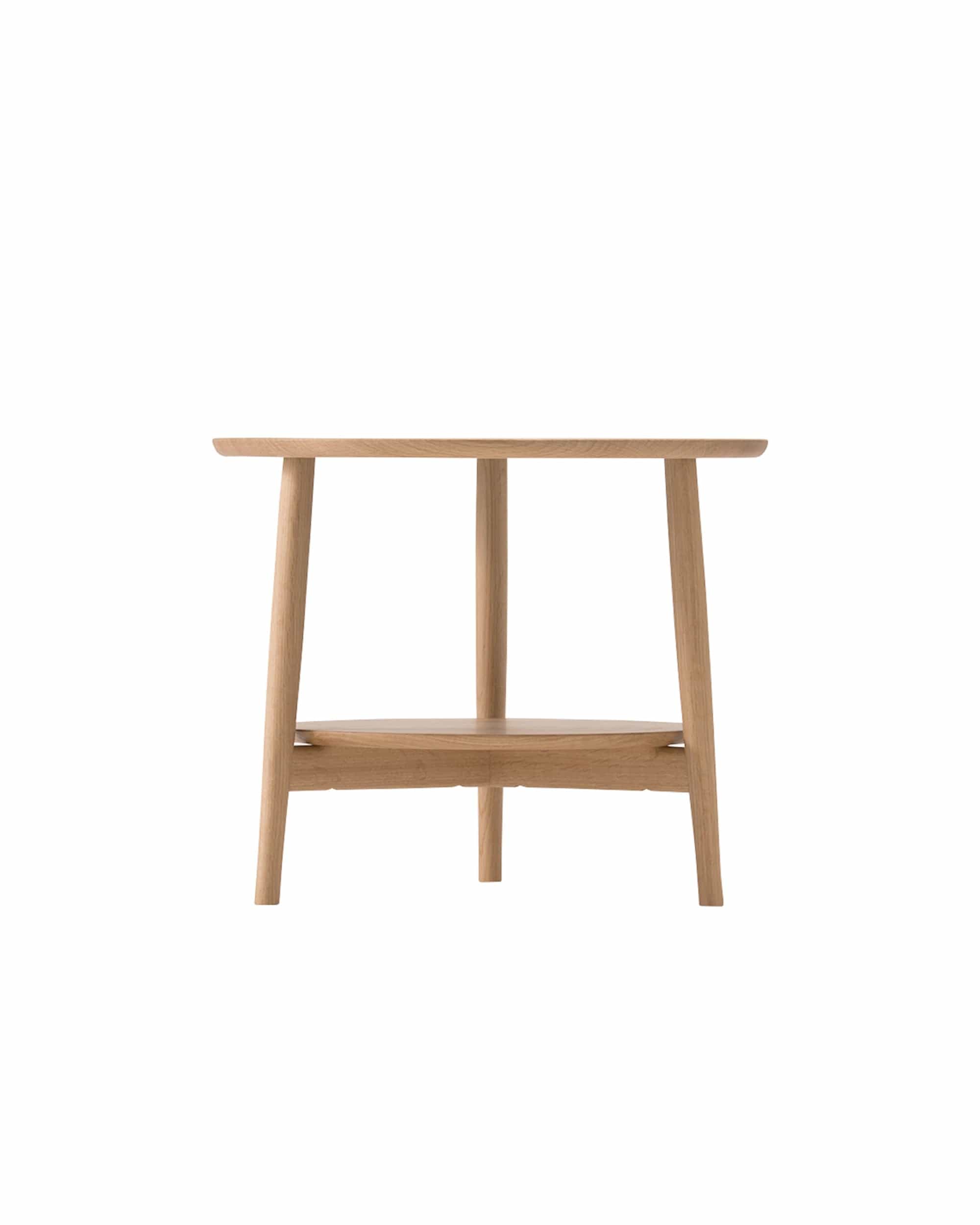 KAMUY 23"dia Round Side Table Japanese Oak Natural