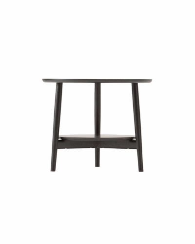 KAMUY 23"dia Round Side Table Japanese Oak Black