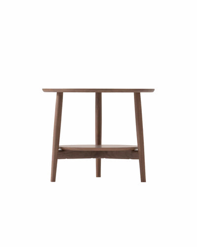 KAMUY 23"dia Round Side Table Walnut Natural