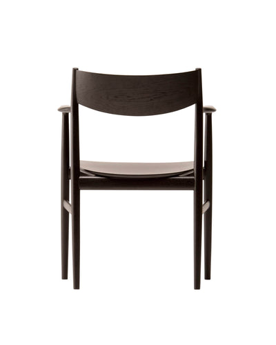 KAMUY Armchair (wooden seat), Japanese Oak Black
