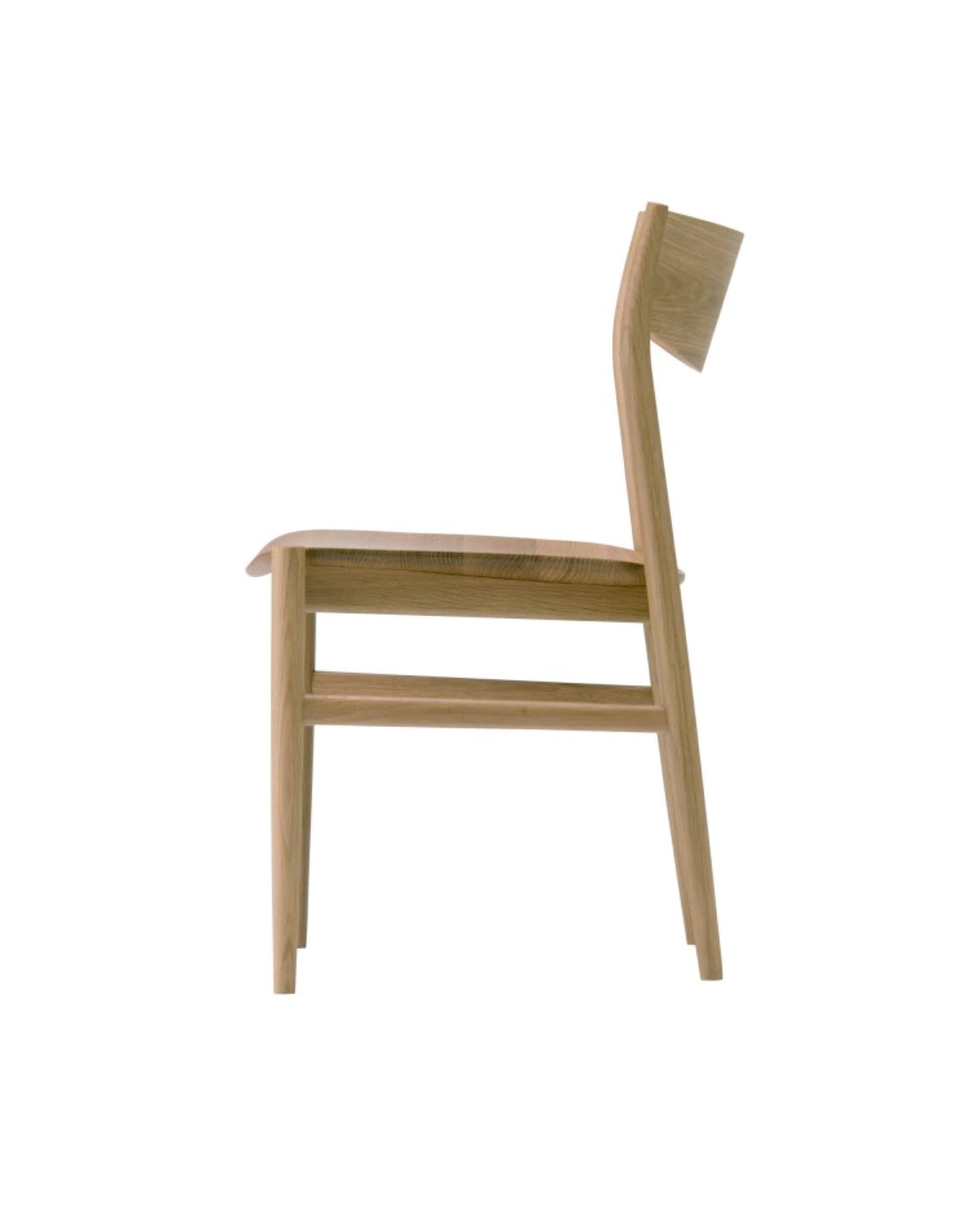 KAMUY Side Chair (Wooden Seat), Japanese Oak Natural