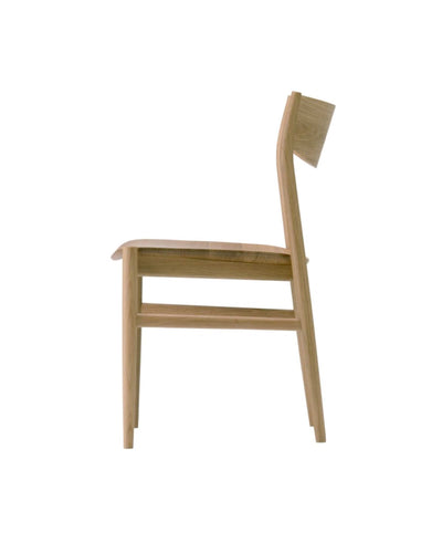 KAMUY Side Chair (Wooden Seat), Japanese Oak Natural