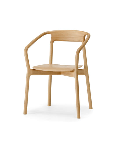 KORENTO Armchair (Wooden Seat) in Japanese Oak Natural