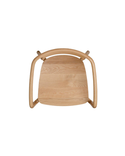 KORENTO Armchair (Wooden Seat) Overhead View