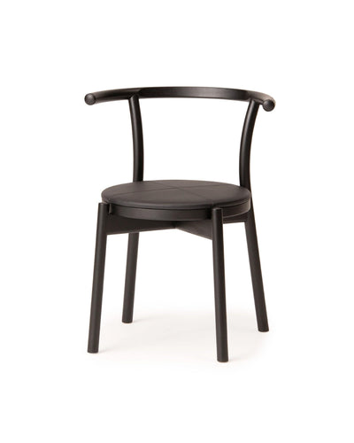 KOTAN Chair (Upholstered Seat), Japanese Ash Black