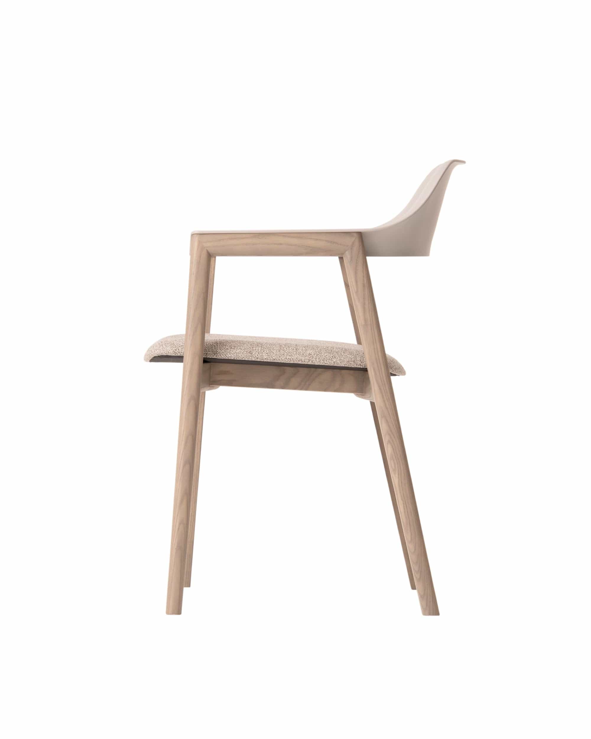 TEN Armchair AB (Upholstered seat) Japanese Ash Gray Wash