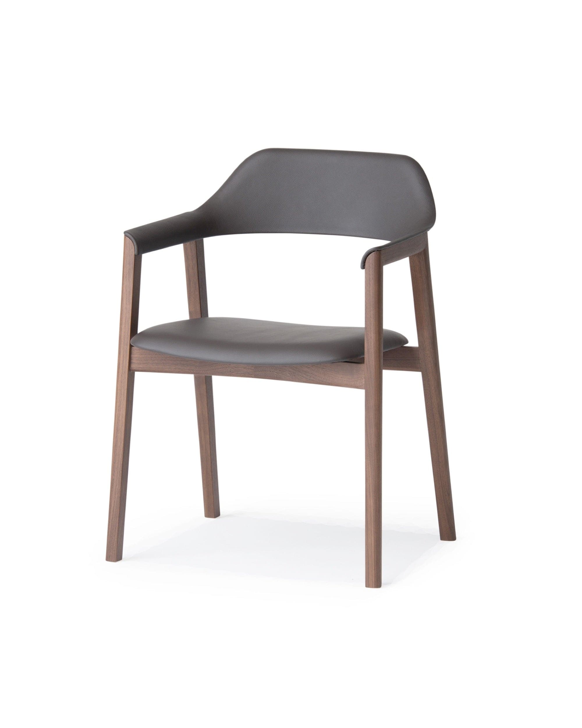 TEN Armchair Upholstered Back (Upholstered Seat) Walnut Natural