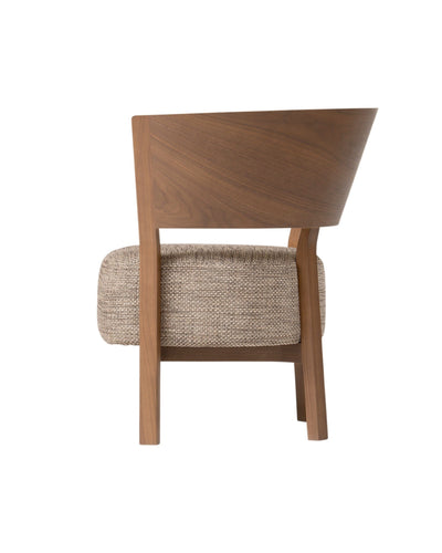 TOSAI Lounge Chair, Walnut Natural