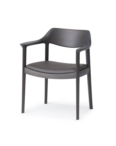 WING Armchair Japanese Oak Dark Gray