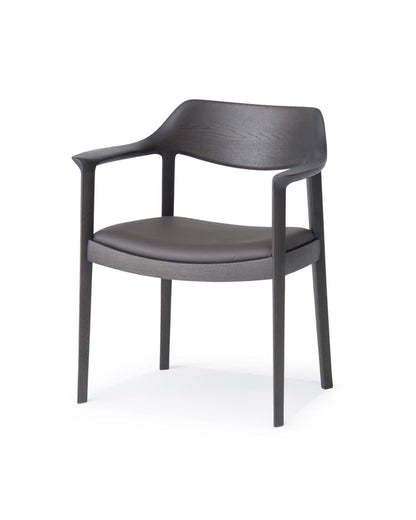 WING Armchair Japanese Oak Dark Gray