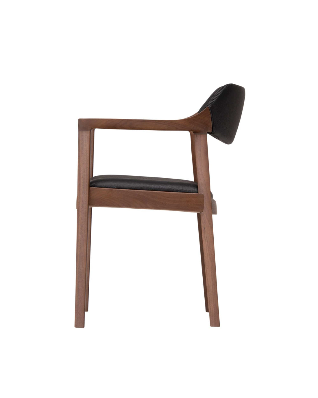 WING Armchair (Upholstered Back) Walnut Natural
