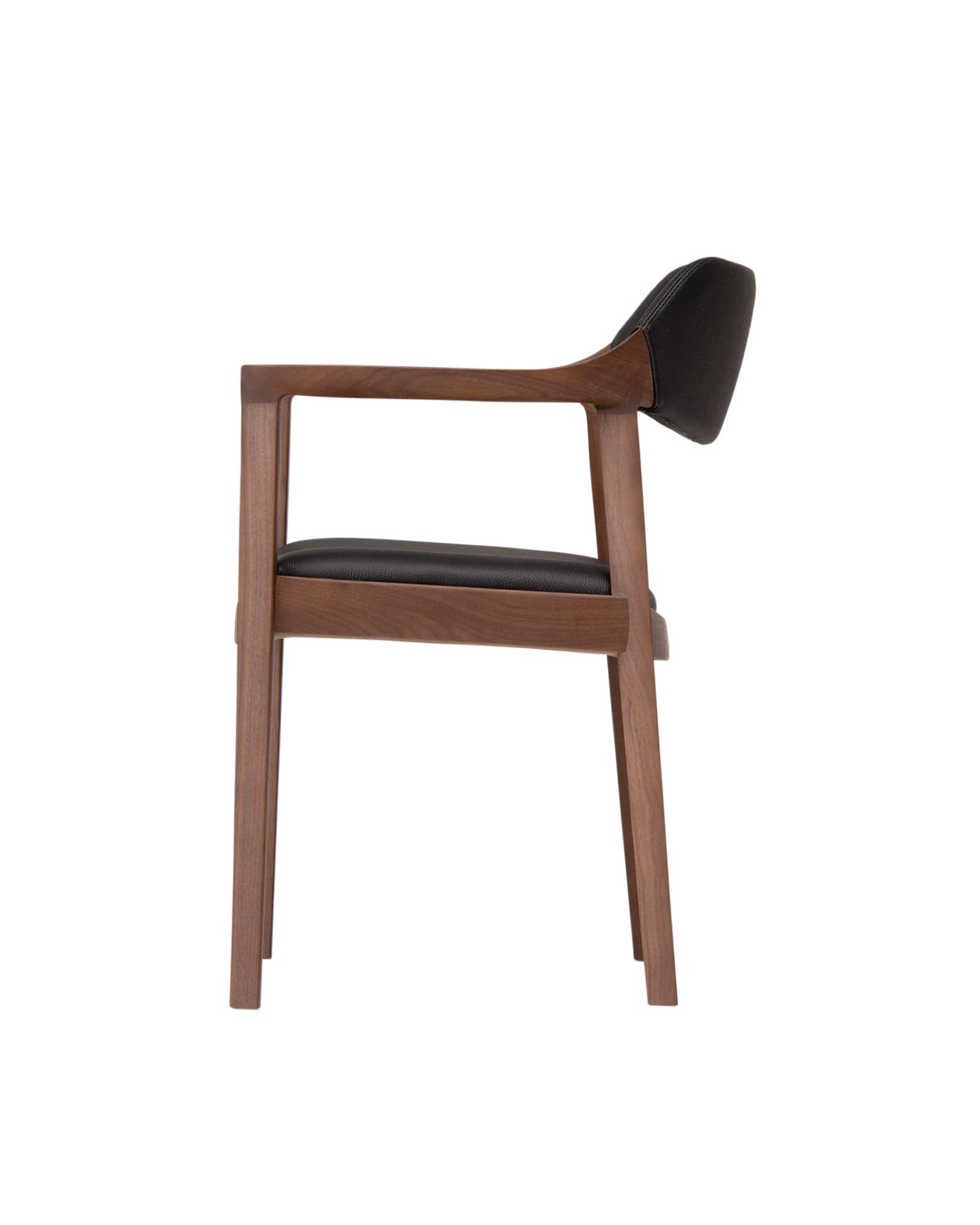WING Armchair (Upholstered Back) Walnut Natural