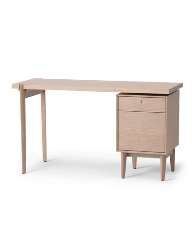 WING Desk, Japanese Oak Gray Wash by CondeHouse on white background