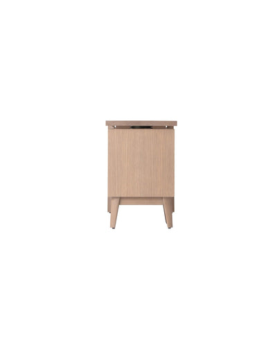 WING Desk by CondeHouse in Japanese Oak Gray Wash Side View