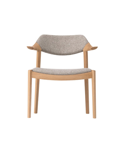 WING Side Chair (Upholstered Back) Japanese Oak Natural