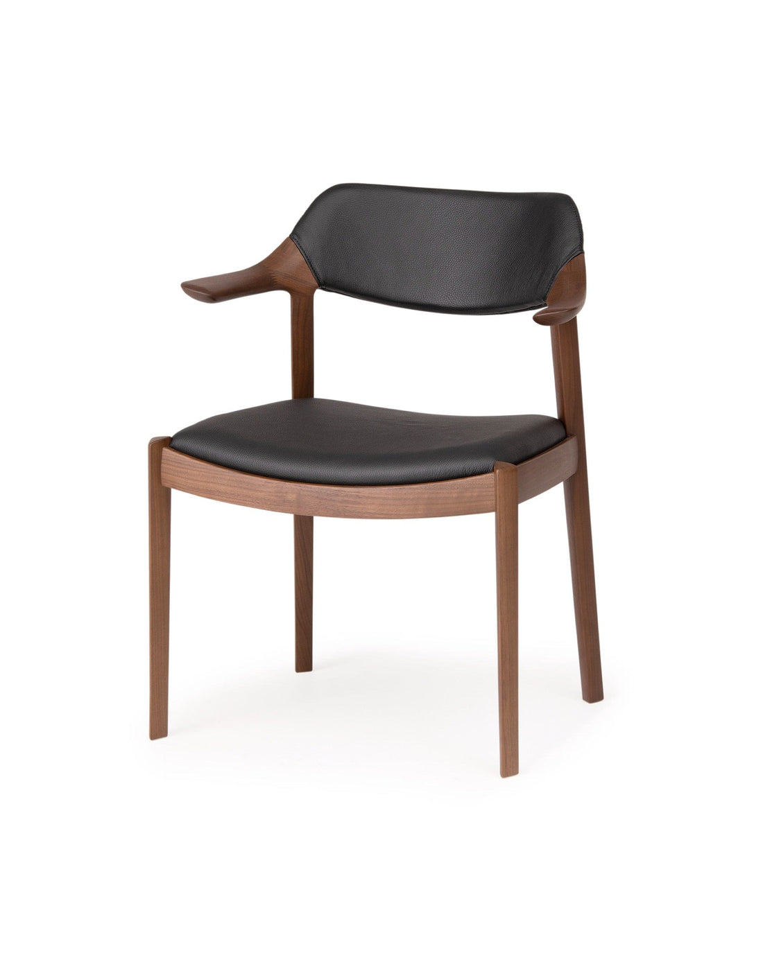 WING Side Chair (Upholstered Back) Walnut Natural