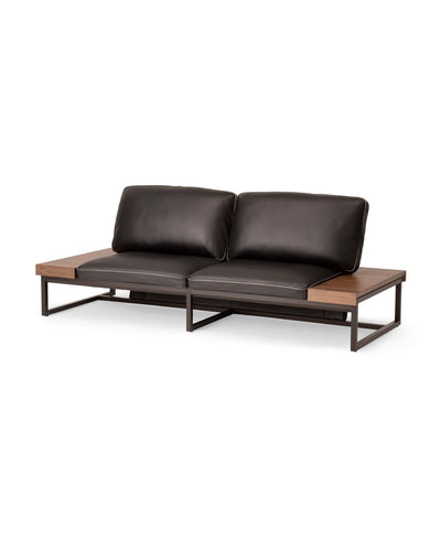 CondeHouse Sestina Sofa 83-inch – minimalist Japanese modern sofa, Walnut Natural