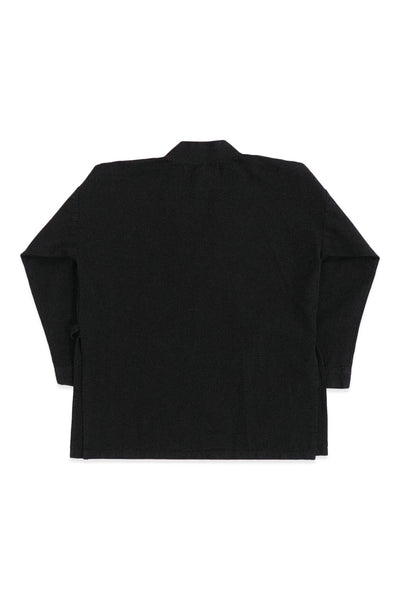 Back product view of the black GI jacket.
