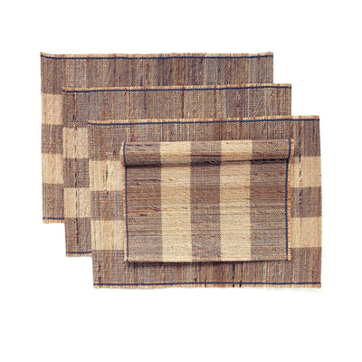 Dark Chocolate Handwoven Placemats - Set of 4