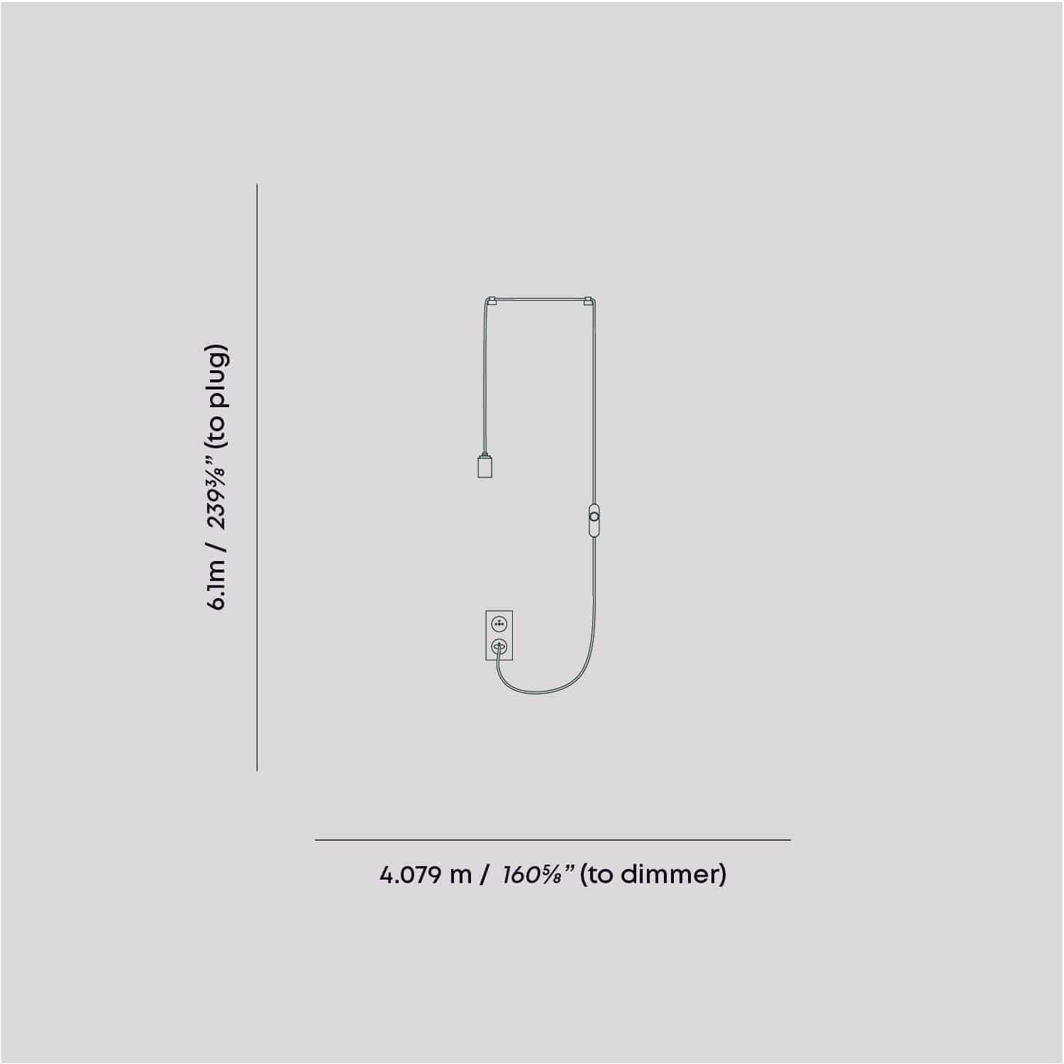 Oval II Plug-In Pendant in Graphite