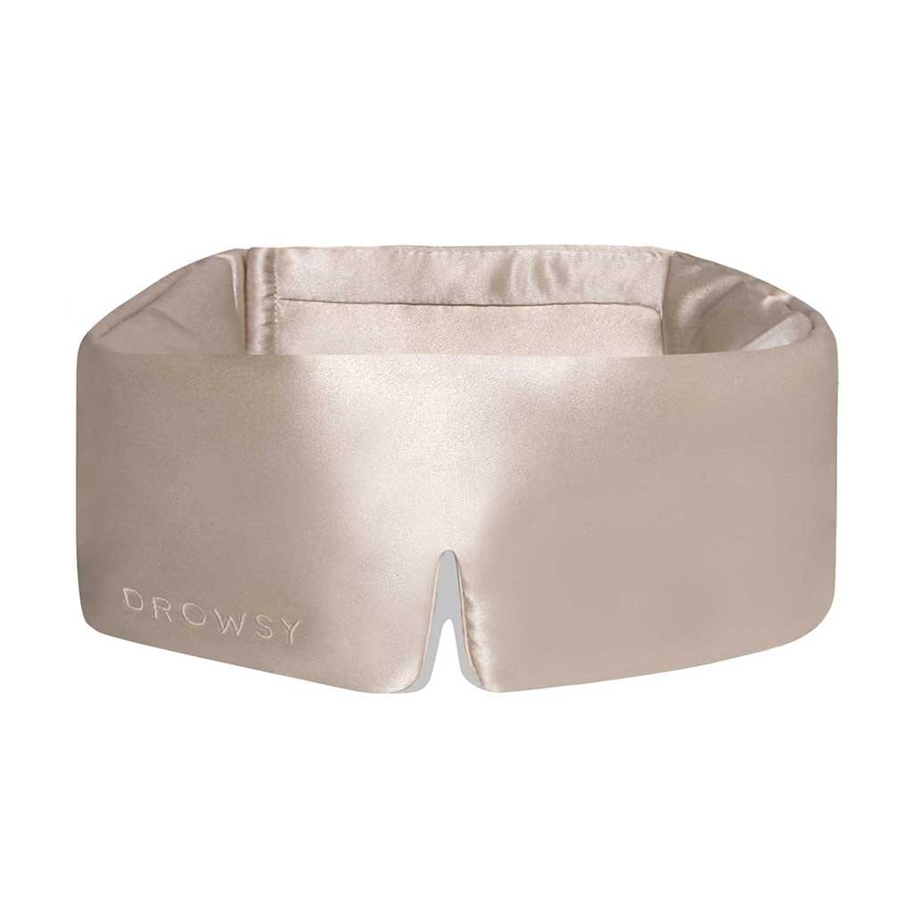 Dusty Gold Silk Eye Mask