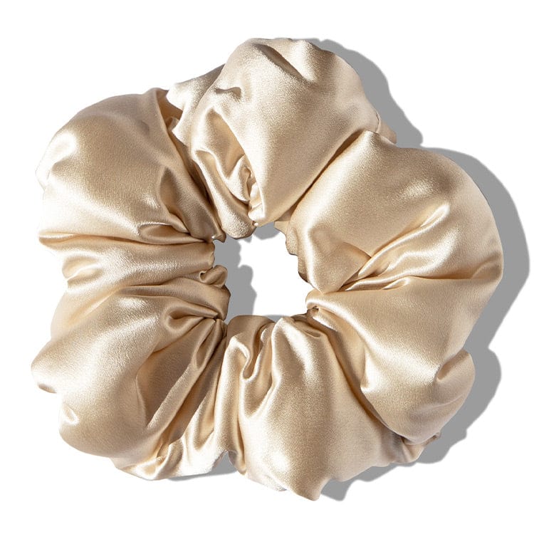 Dusty Gold - Padded Scrunchie on White Background
