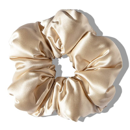Dusty Gold - Padded Scrunchie on White Background
