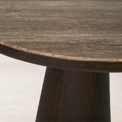 Eik Round Dining Table - Watercolor Black