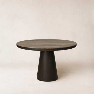 Eik Round Dining Table - Watercolor Black