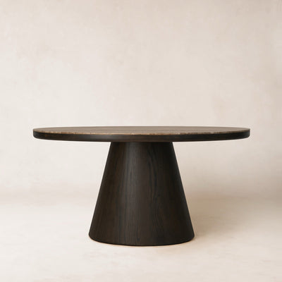 Eik Round Dining Table - Watercolor Black