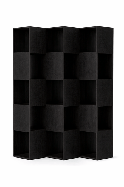 FOLD Shelving 5-3 Japanese Oak Black