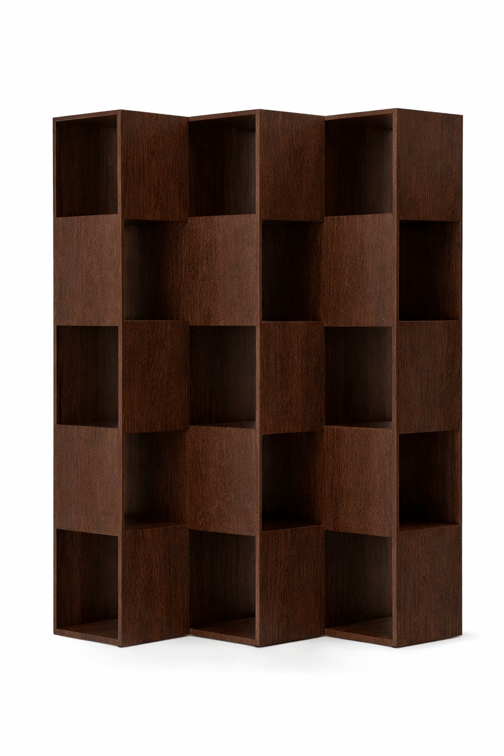 FOLD Shelving 5-3 Japanese Oak Dark Brown