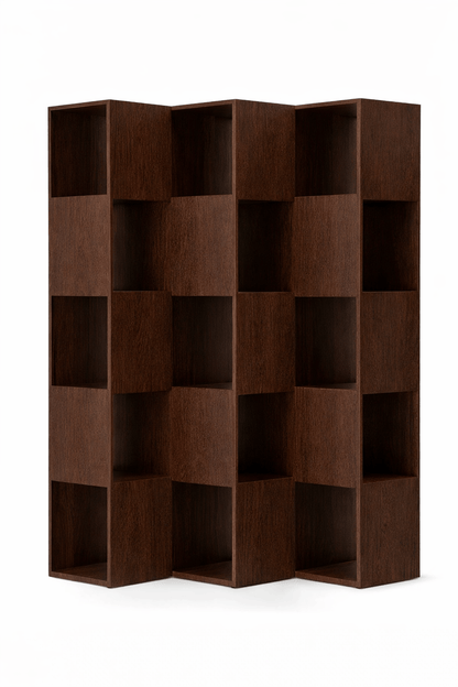 FOLD Shelving 5-3 Japanese Oak Dark Brown