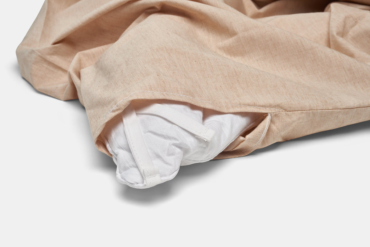 Natural Colored Cotton Duvet Cover Set