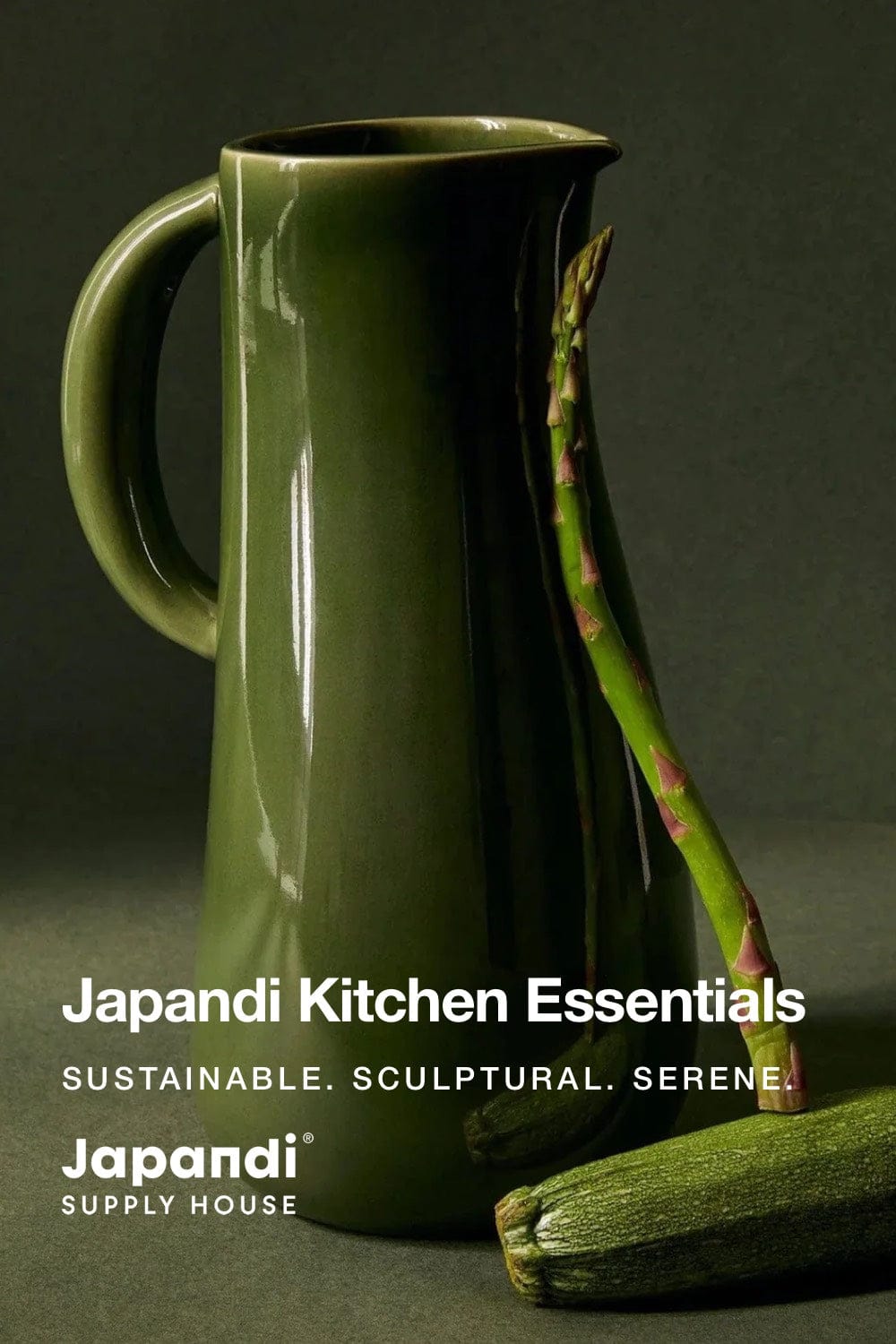 Handmade Japandi Ceramic Jug – Sustainable Home Gift