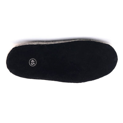 Mens Newport Noir Wool House Shoe