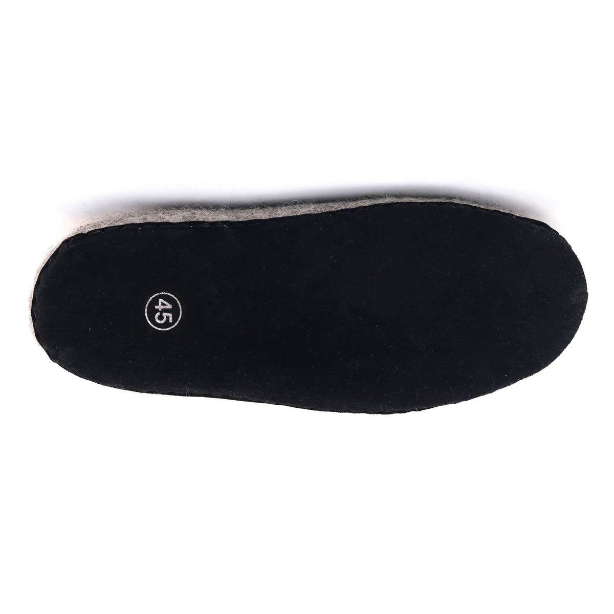 Mens Newport Noir Wool House Shoe