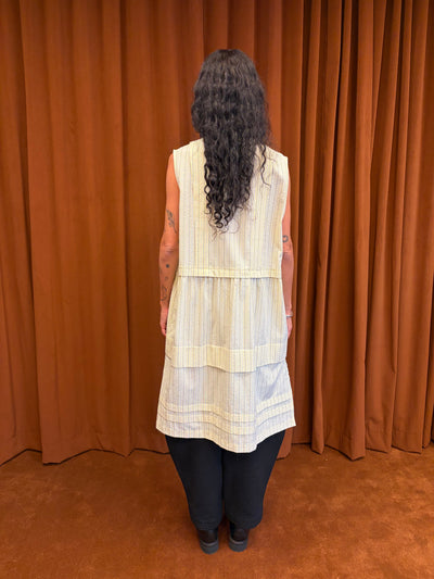 Tuck Dress in Seersucker