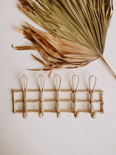 Nusa Rattan Wall Hooks