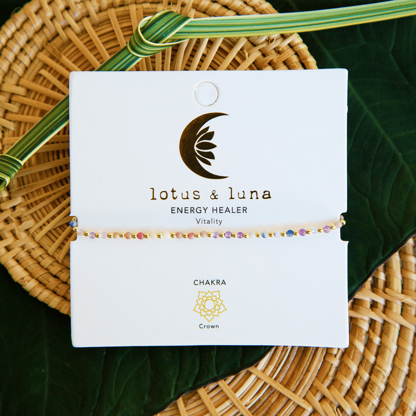 Japandi Energy Healer 2mm anklet handcrafted in Thailand