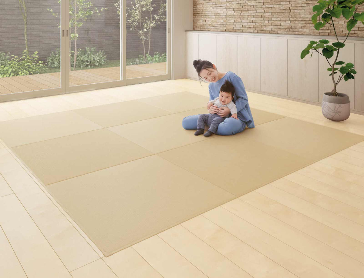Saptami Table Mat Saien BEIGE Tatami Mat | Japandi Supply House