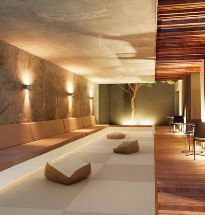 Japandi Tatami Mat — Sand Tone in Minimal Interior